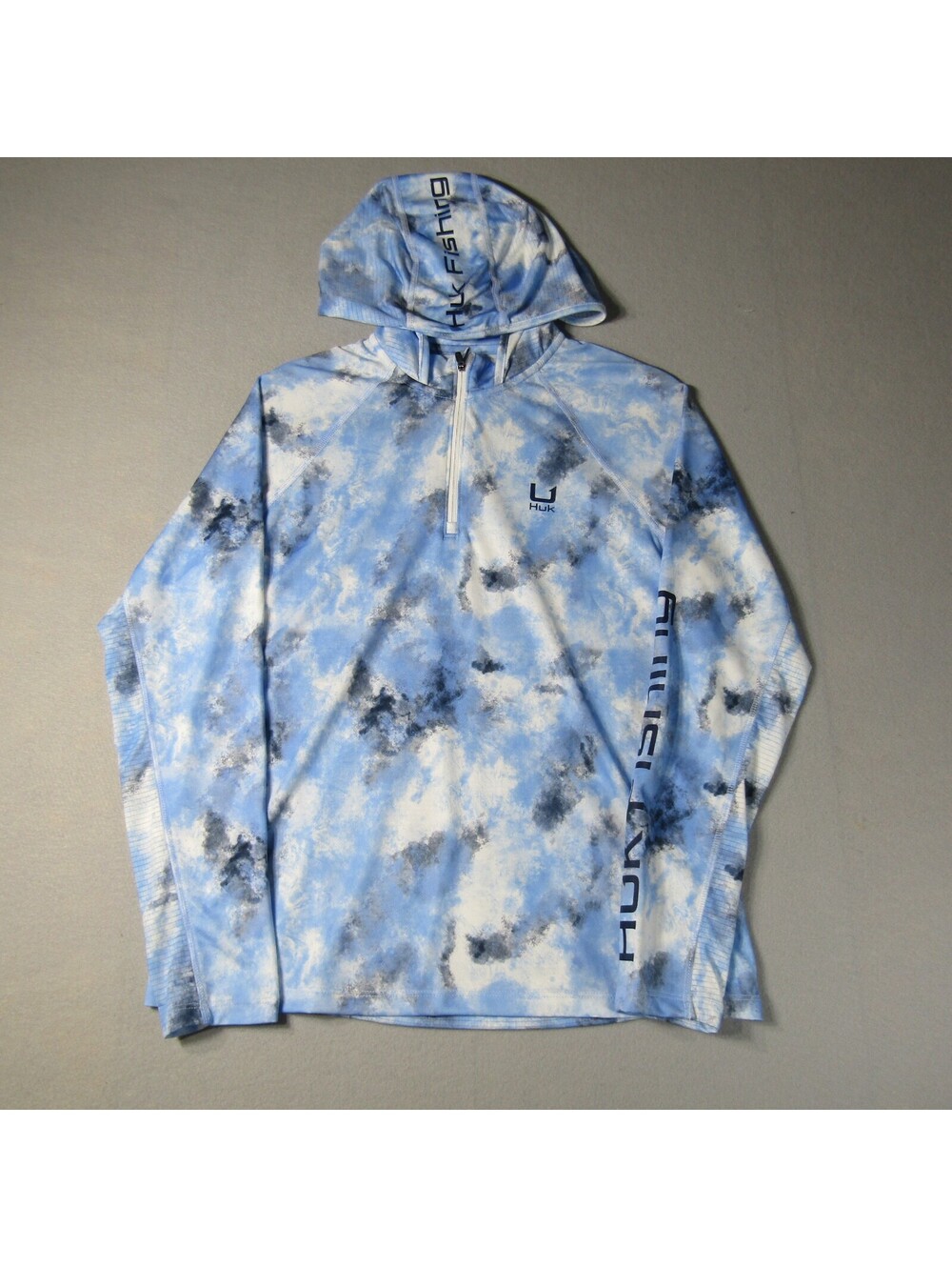 NWT Huk Icon Printed Hoodie Men's M Blue White
